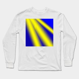 Yellow blue abstract texture art Long Sleeve T-Shirt